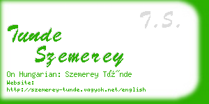 tunde szemerey business card